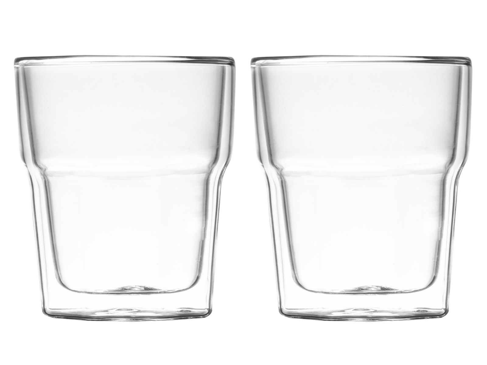 Glas Dubbelwandig 100ml - set 2 stuks - Chantilly