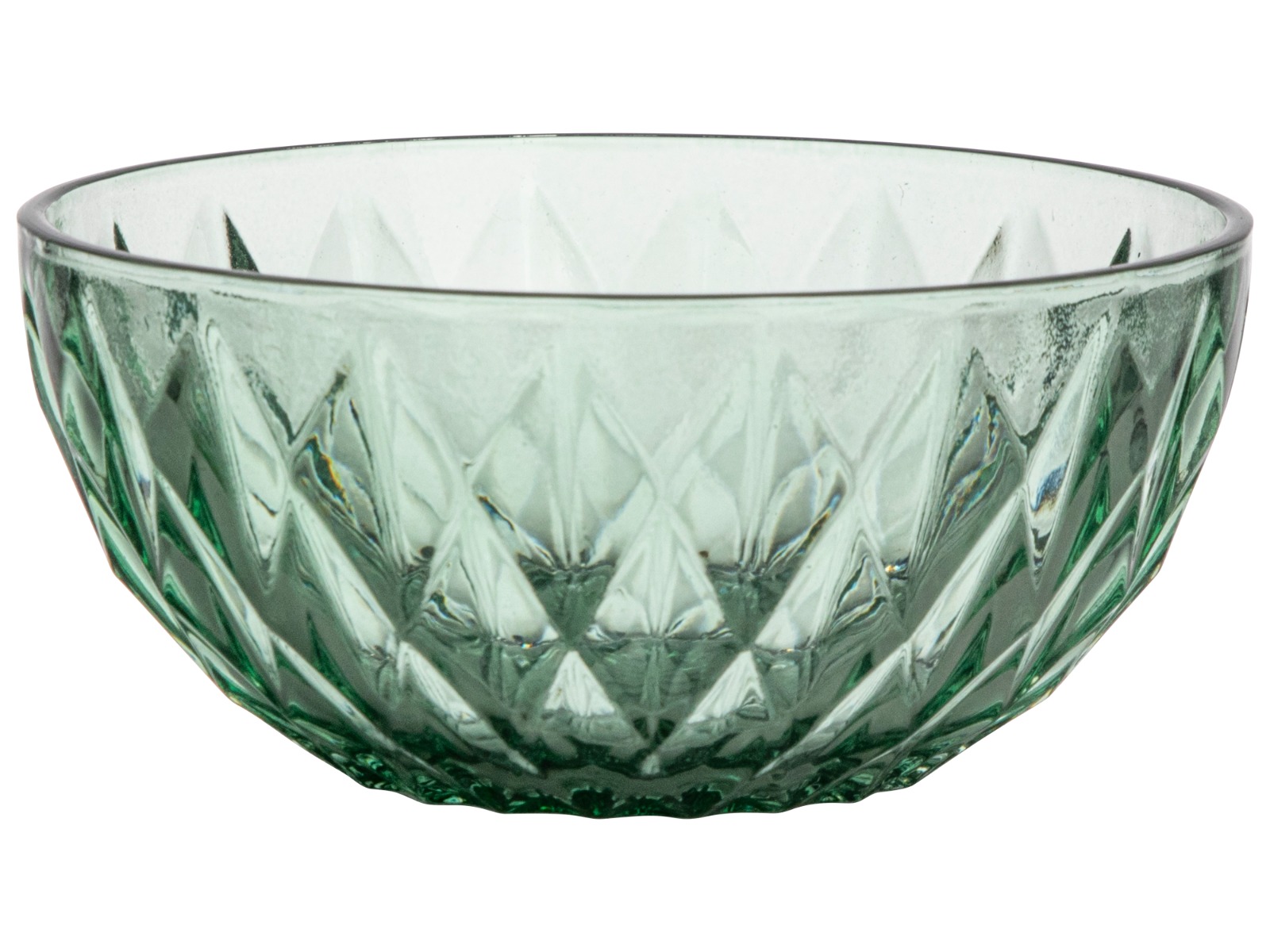 Schaaltje Glas Ø12,5x5,5 cm groen