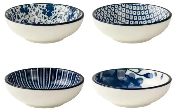 Schaaltje 10cm Out of the Blue (set 4 stuks)