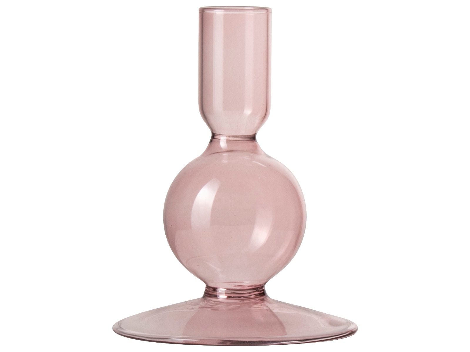 Dinerkaarshouder glas ø9x11cm roze